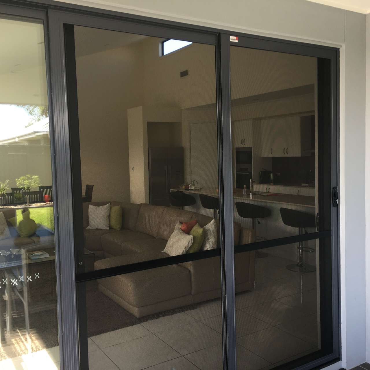 Stacker style fly doors